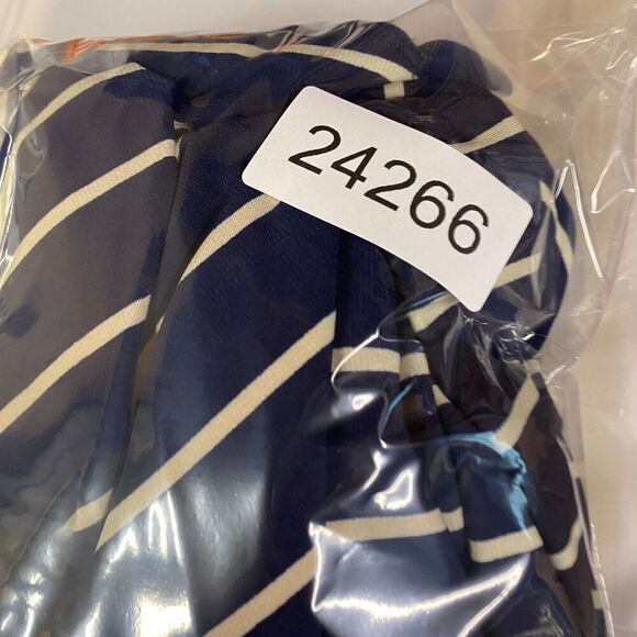 Jessica H Dress Women 6 Blue Striped Sheath Midi Zipper Lined Long Sleeve Casual - Picture 9 of 9